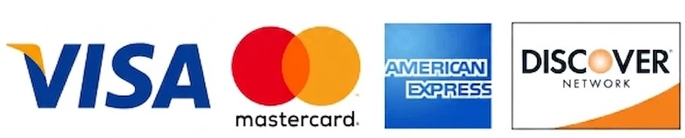 Accepted credit cards